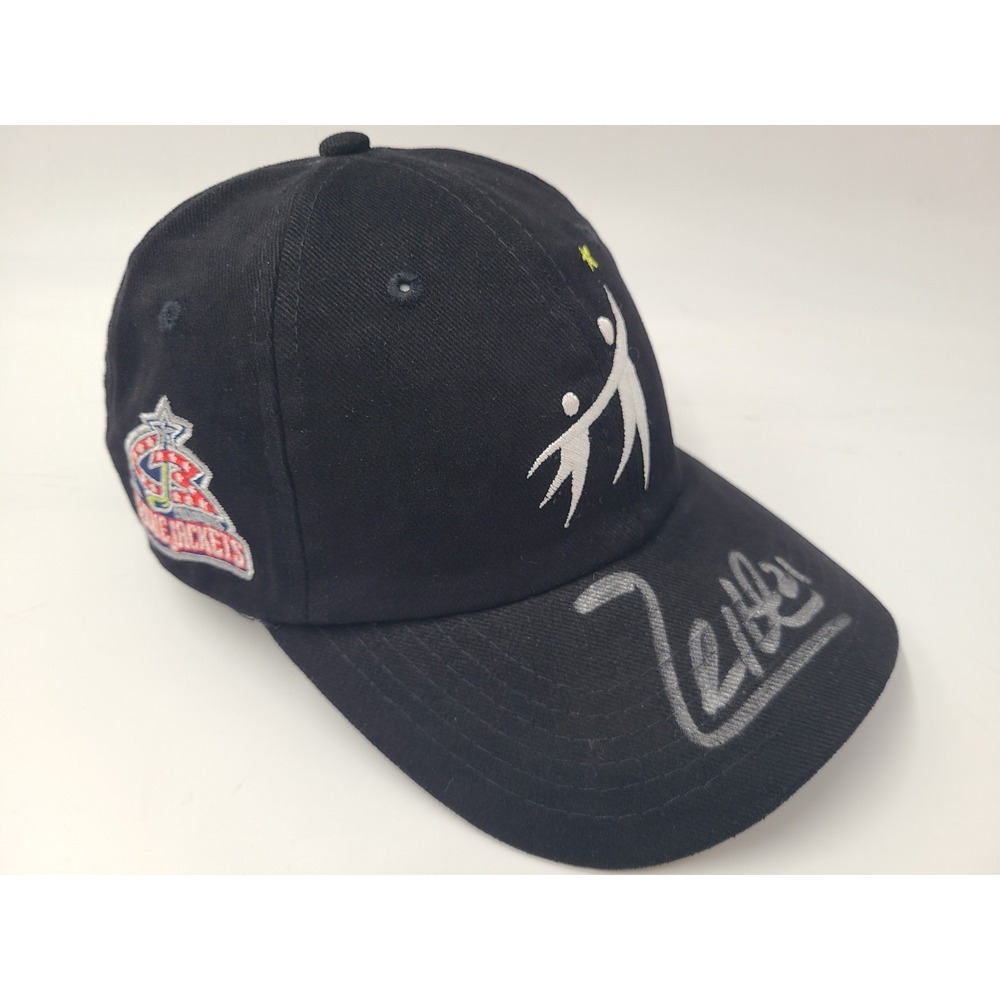 Vintage Columbus Blue Jackets Espen Knutsen #21 Signed Autographed Hat Cap Men